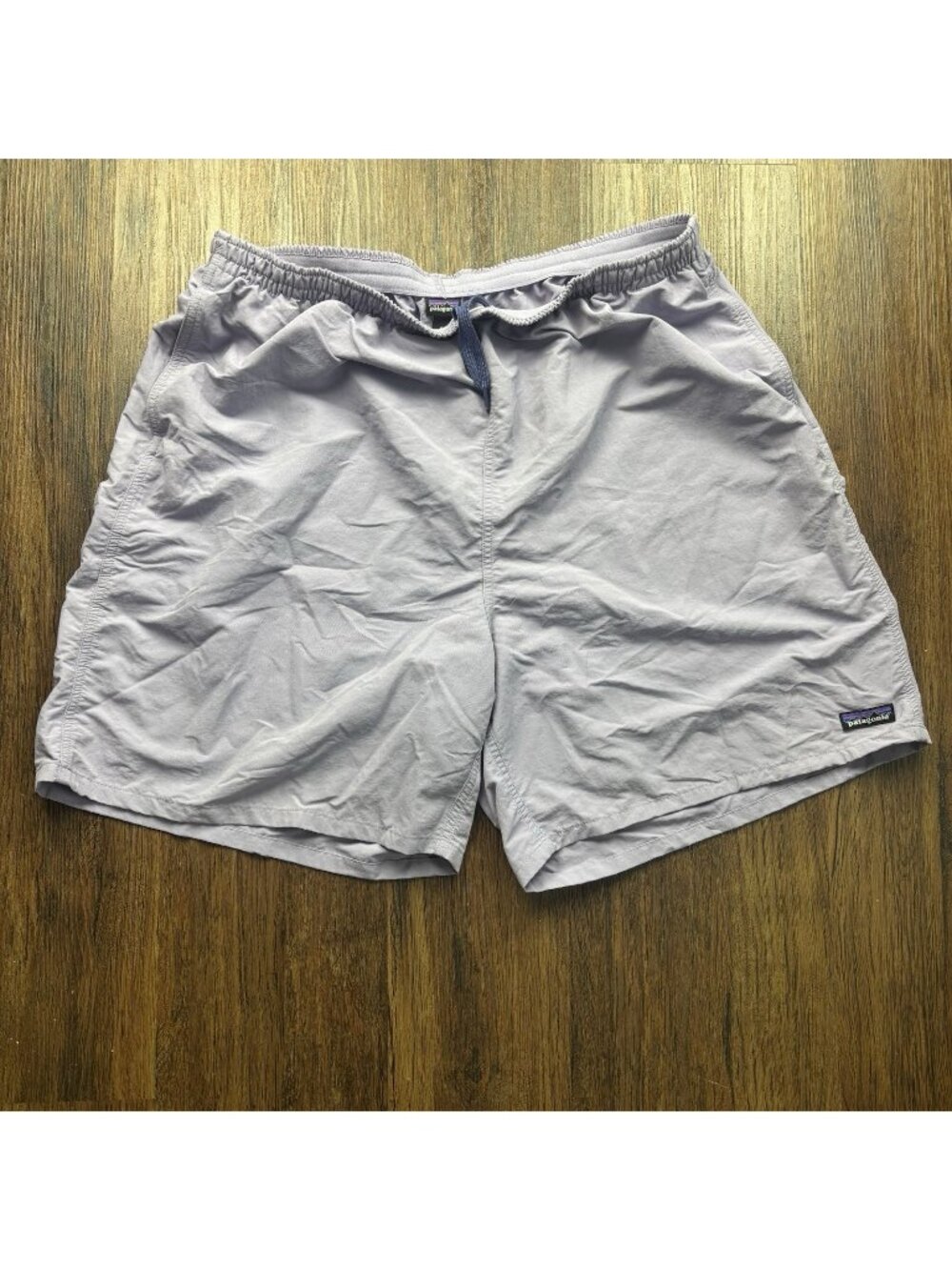 Patagonia Baggies Longs Shorts Purple Draw String Women’s Size XL